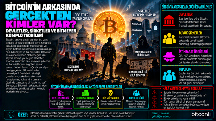 Bitcoin'in Arkasında Gerçekten Kimler Var? Devletler, Şirketler ve Bitmeyen Komplo Teorileri